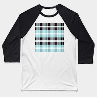 Winter Aesthetic Iagan 1 Hand Drawn Textured Plaid Pattern Baseball T-Shirt